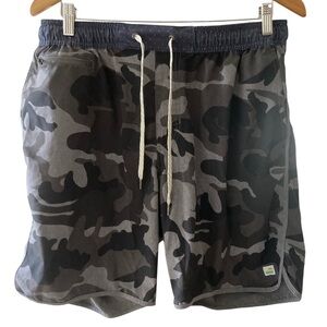 Vuori Camo Athletic Shorts - Black and Gray